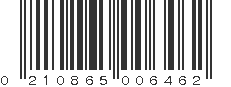 UPC 210865006462