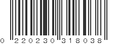 UPC 220230318038