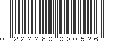 UPC 222283000526