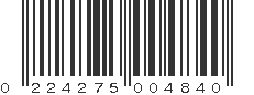 UPC 224275004840