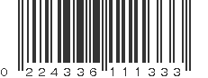 UPC 224336111333