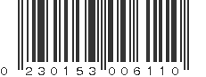 UPC 230153006110