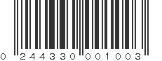 UPC 244330001003