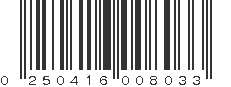 UPC 250416008033