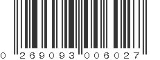 UPC 269093006027