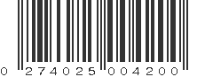 UPC 274025004200