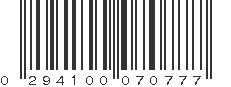 UPC 294100070777