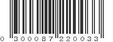 UPC 300087220033