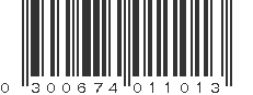 UPC 300674011013