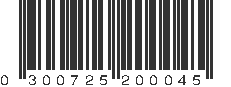 UPC 300725200045