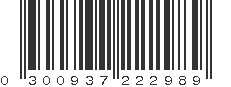 UPC 300937222989