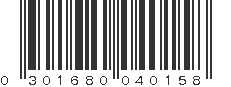 UPC 301680040158