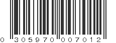 UPC 305970007012