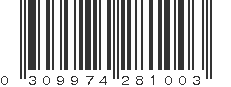 UPC 309974281003