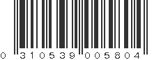 UPC 310539005804