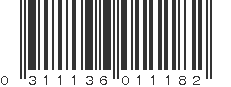 UPC 311136011182