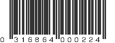 UPC 316864000224