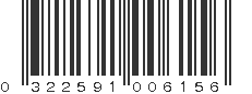 UPC 322591006156