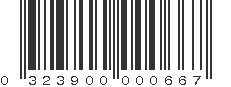 UPC 323900000667