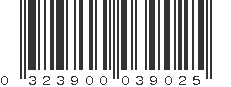 UPC 323900039025