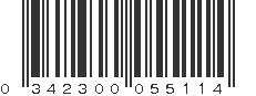 UPC 342300055114