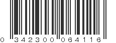 UPC 342300064116