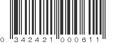 UPC 342421000611