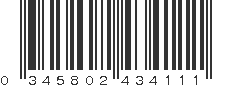 UPC 345802434111