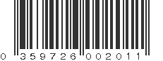 UPC 359726002011