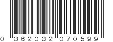 UPC 362032070599