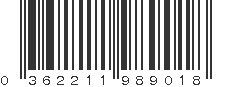 UPC 362211989018