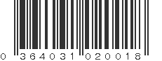 UPC 364031020018