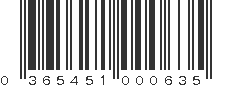 UPC 365451000635