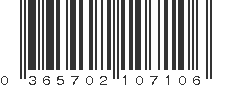 UPC 365702107106