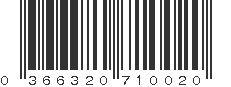 UPC 366320710020