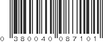 UPC 380040087101