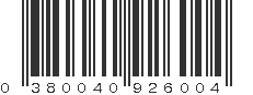 UPC 380040926004