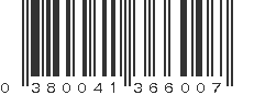 UPC 380041366007