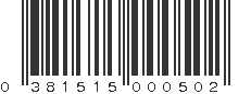 UPC 381515000502