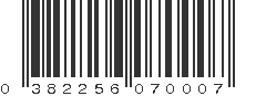 UPC 382256070007