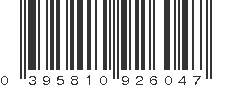 UPC 395810926047