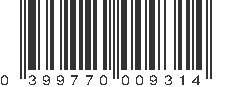 UPC 399770009314