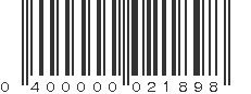 UPC 400000021898