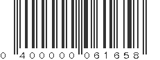 UPC 400000061658