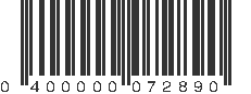 UPC 400000072890