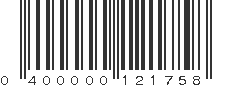 UPC 400000121758