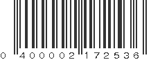 UPC 400002172536