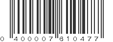 UPC 400007610477