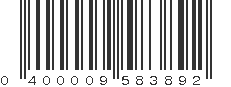 UPC 400009583892