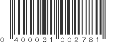 UPC 400031002781